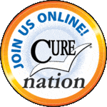 Cure Nation "Join Us Online" logo