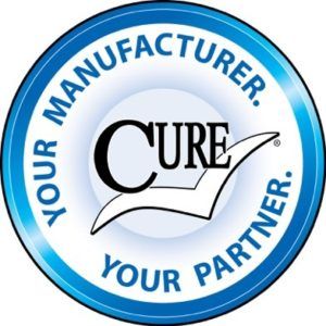 Cure Medical "Your Manufacturer, Your Partner" logo.