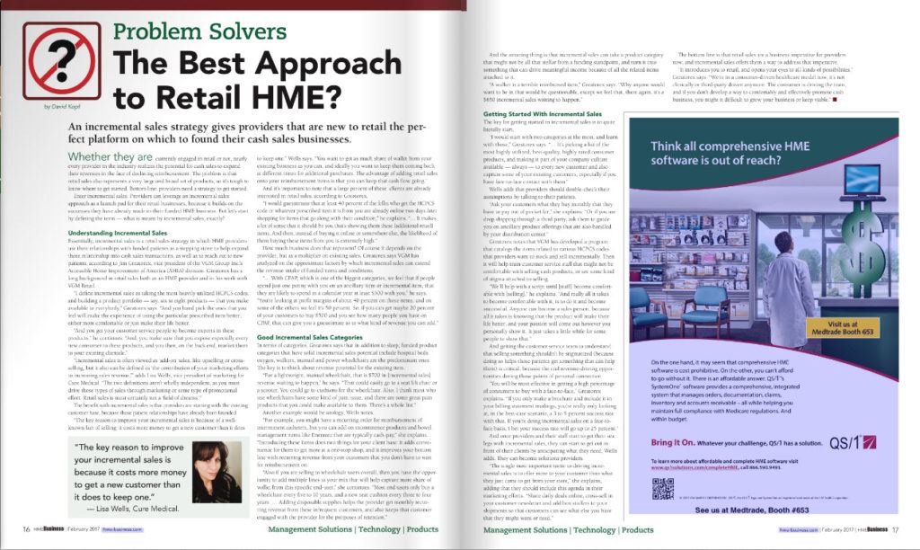 HME Business Magazine: The Best Approach to Retail HME?