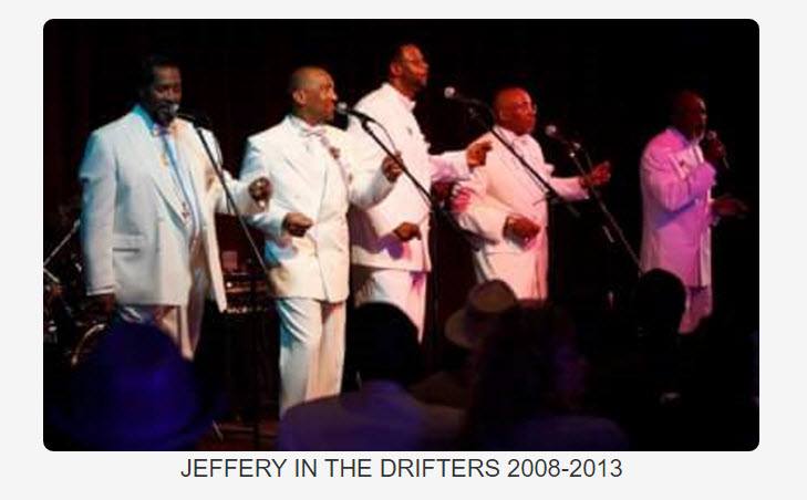 Jeffrey Brewster with the Drifters