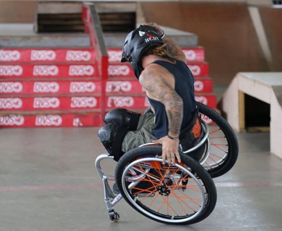 Jerry Diaz began to teach himself how to do WCMX tricks in his local skatepark.