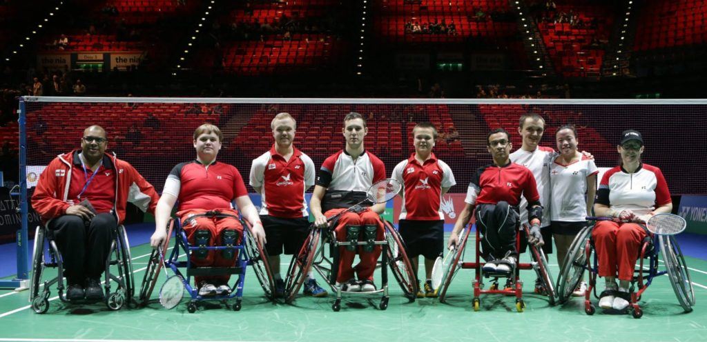 The Para-Badminton team from England