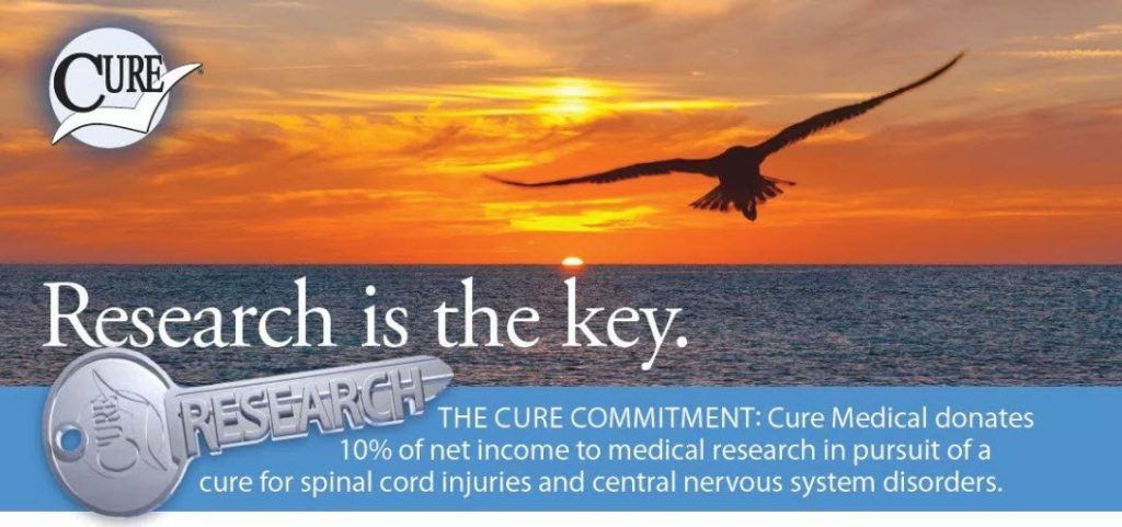 Cure Medical "Research is the key" banner