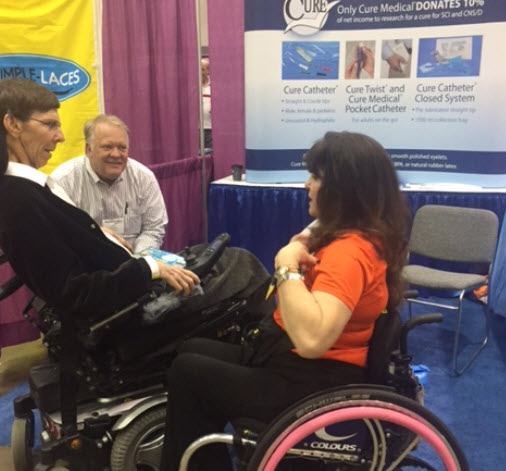 Julienne Dallara shared her experiences with Cure Medical founders Bob Yant and John Anderson during a recent Abilities Expo.
