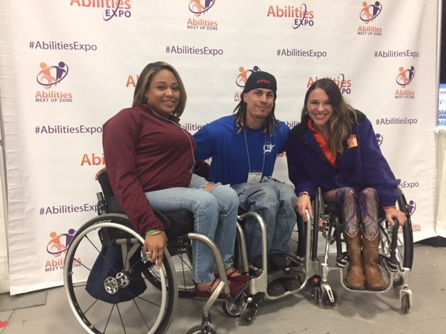 Andrea Danzell with Jerry Diaz and Kristina Rhoades at the Houston Abilities Expo