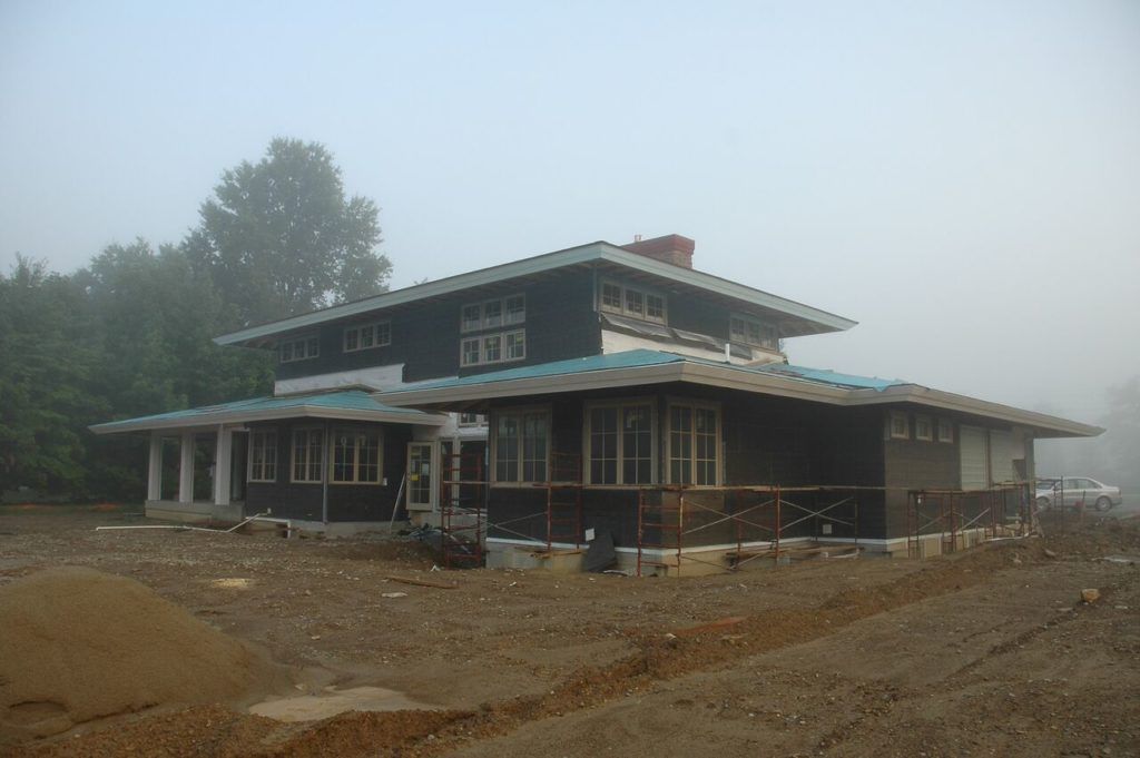 Rosemarie and Mark see thier home nearing completion.