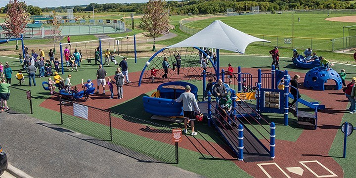 Accessible playgrounds are fun for the whole family.
