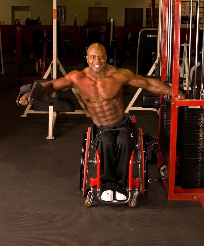 Wheelchair bodybuilder Reggie Bennett