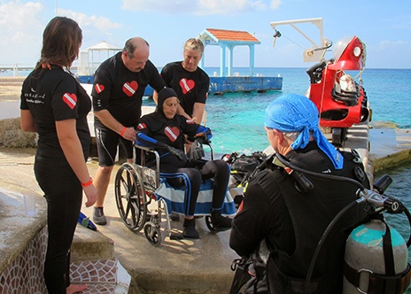 TinaMarie Hernandez introduces us to the world underwater through the accessible scuba diving programs available through Diveheart Scuba.