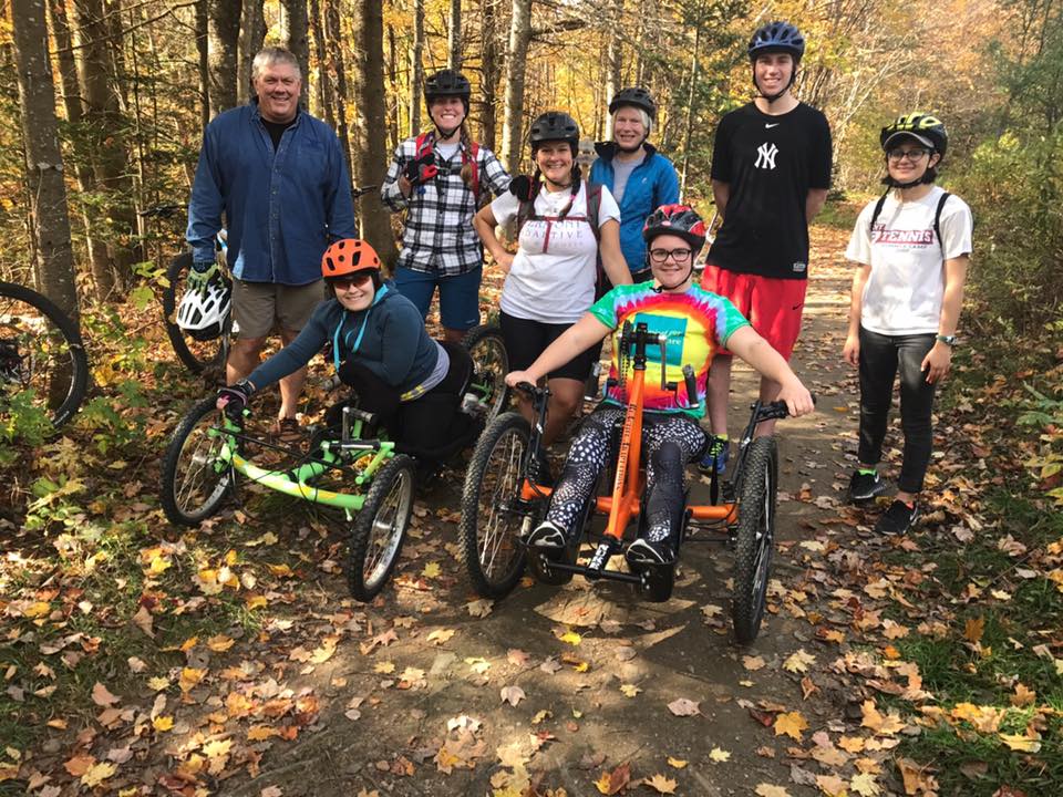 Group enjoying the outdoors at Vermont Adaptive