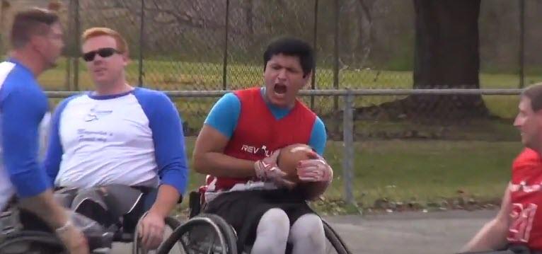 Wheelchair football team