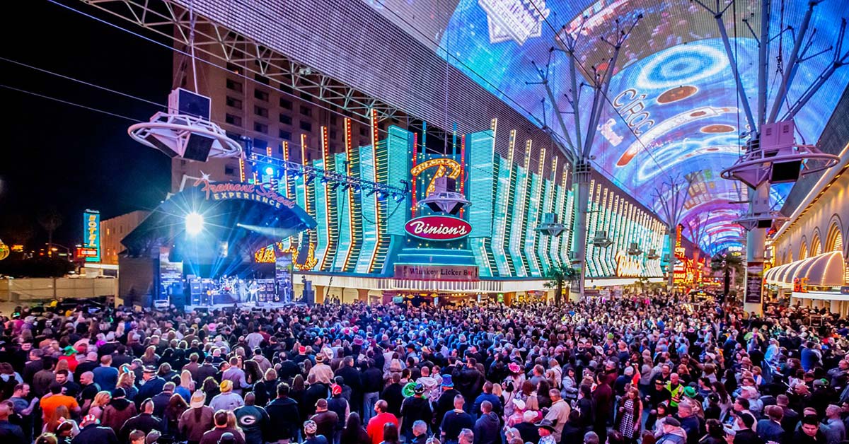 The Fremont Street Experience (FSE) is a 5-block span of Fremont Street with a pedestrian walkway that is covered by a canopy.