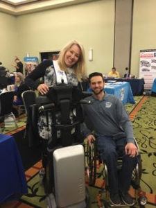 Cure Advocate Chris Collin with Ms. Wheelchair Louisiana Karen Roy