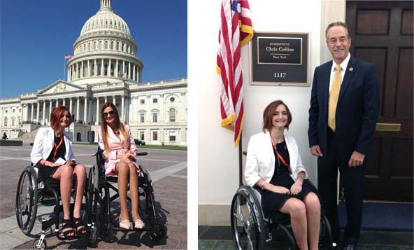 Natalie is also an advocate for people with disabilities, working with United Spinal over the years and attending multiple advocacy events, including Roll on Capitol Hill.