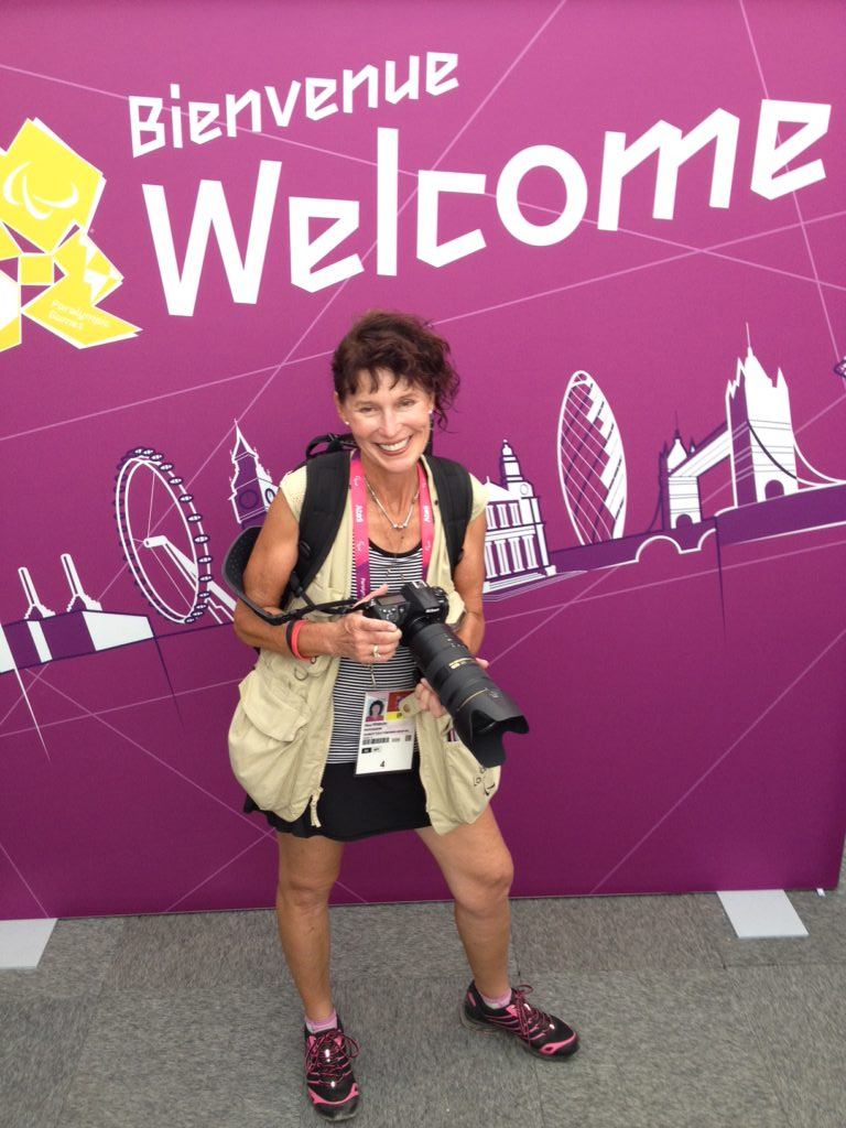 Mary Carol enjoyed capturing the action on film during several Paralympics.