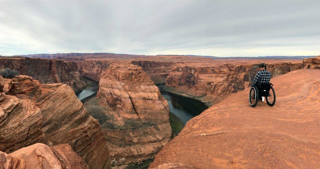 Sean Conroy explores Horseshoe Bend in the Grand Canyon park area. Photo courtesy of Get Out Enjoy Life event.