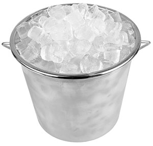 Fill up your ice bucket so you have it nearby and ready if you need any.