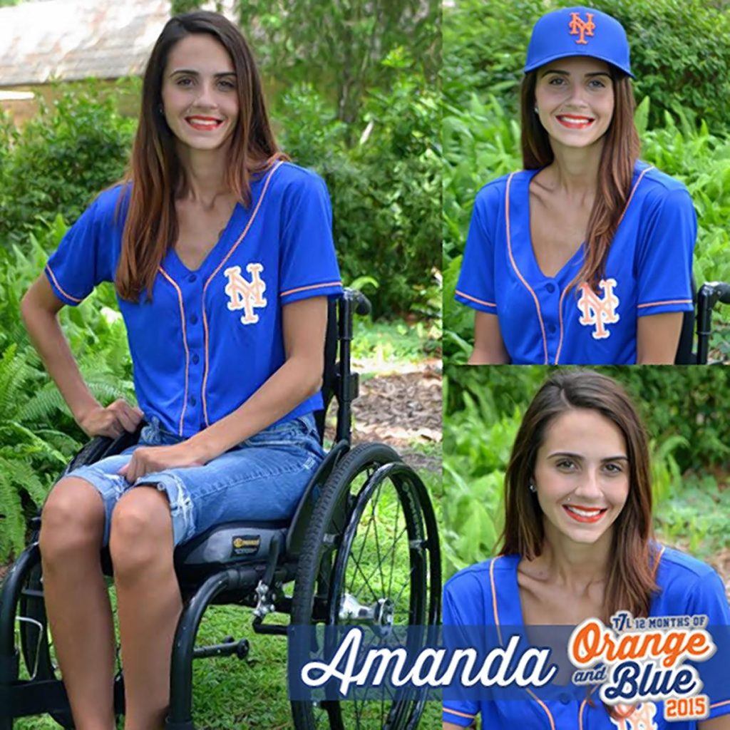 Amanda Perla was chosen to be in a calendar featuring New York Mets fans!