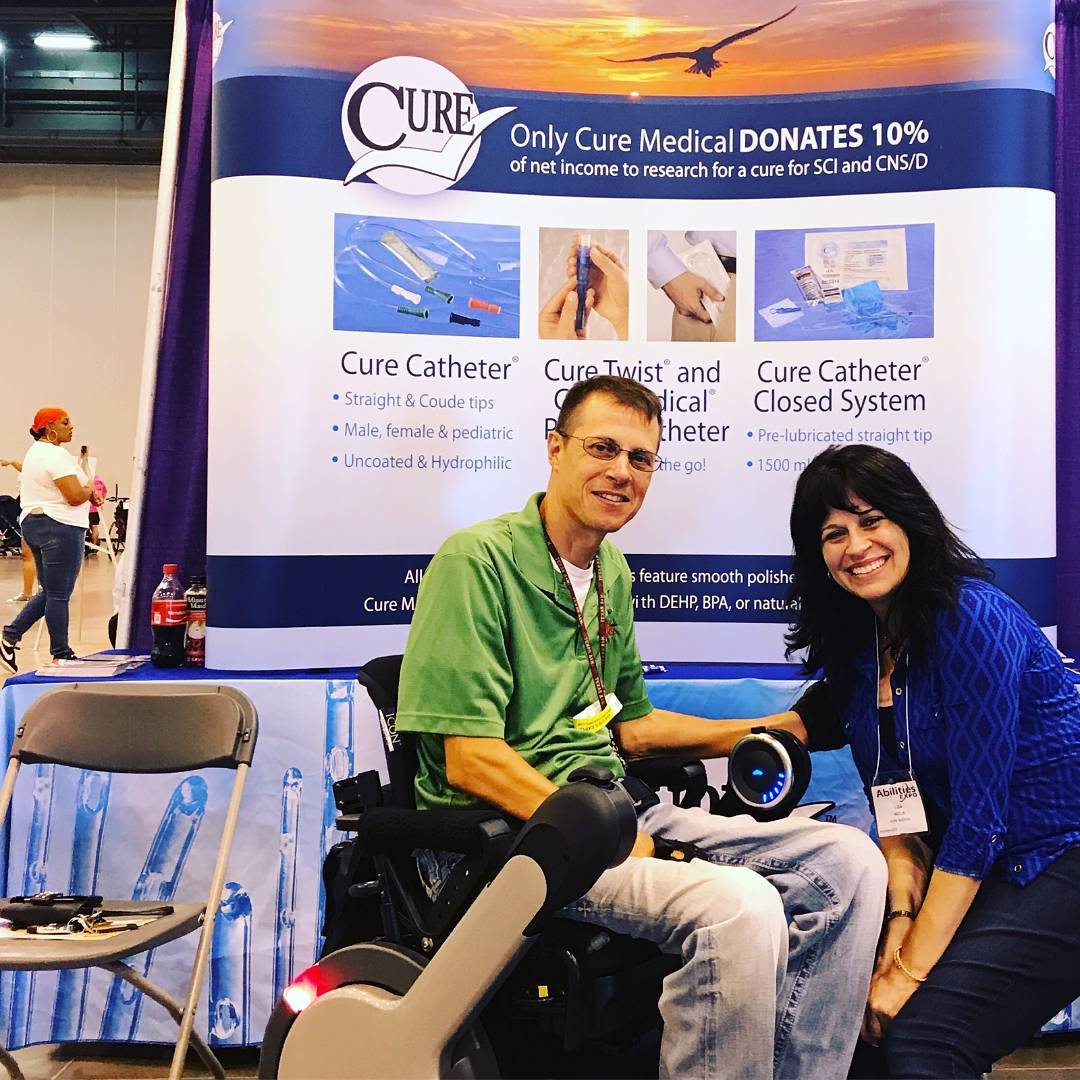 Cure Advocate Chad Waligura with Cure VP of Marketing, Lisa Wells