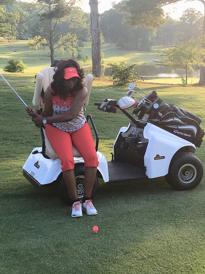Yvette is always up for learning a new skill or a trying a new adaptive sport, so she decided to give golf a try.