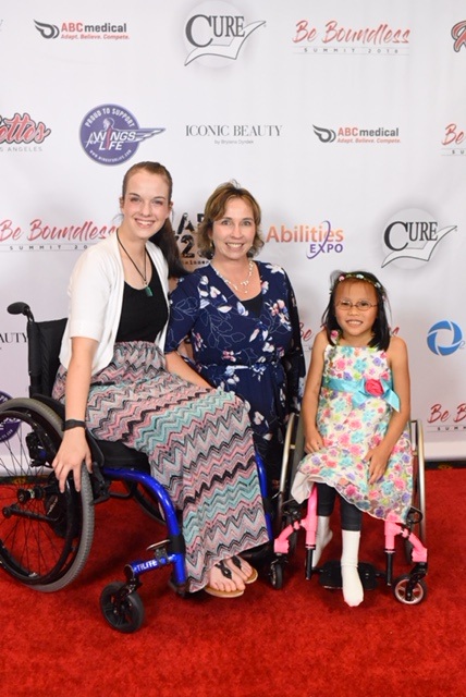 We met the Downer family and their two daughters who use wheelchairs at the 2018 Rollettes Experience in Los Angeles!