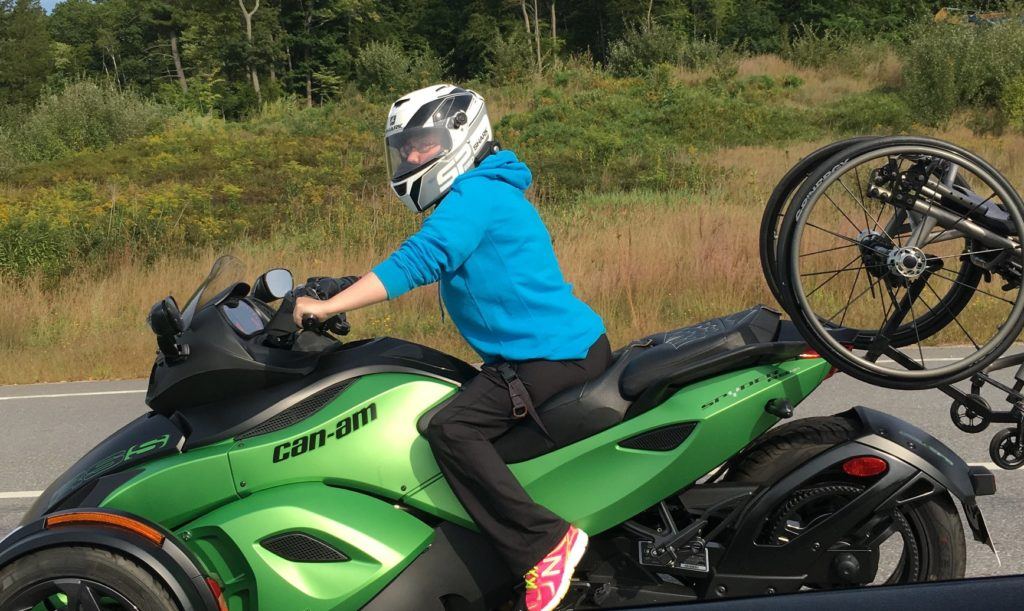 Ladies love their vehicles too! Check out this one featuring Nicole Smart on her Can Am Spyder in Pembroke, NH as she is enjoying a beautiful fall day.