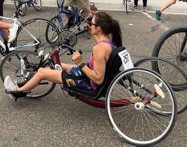 Makenzie Ellsworth says "This summer I had the opportunity to be in 2 bike races. I like this picture because it was right when the race was getting started. I love that feeling of anticipation when you are about to start a race."