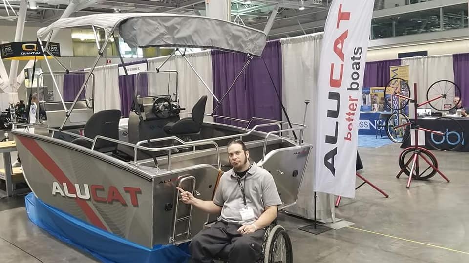 According to Joe, the Alucat boats are available in two sizes and are great options for people with mobility challenges.