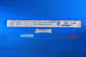 Hydrophilic Cure Catheter 18 FR Coude
