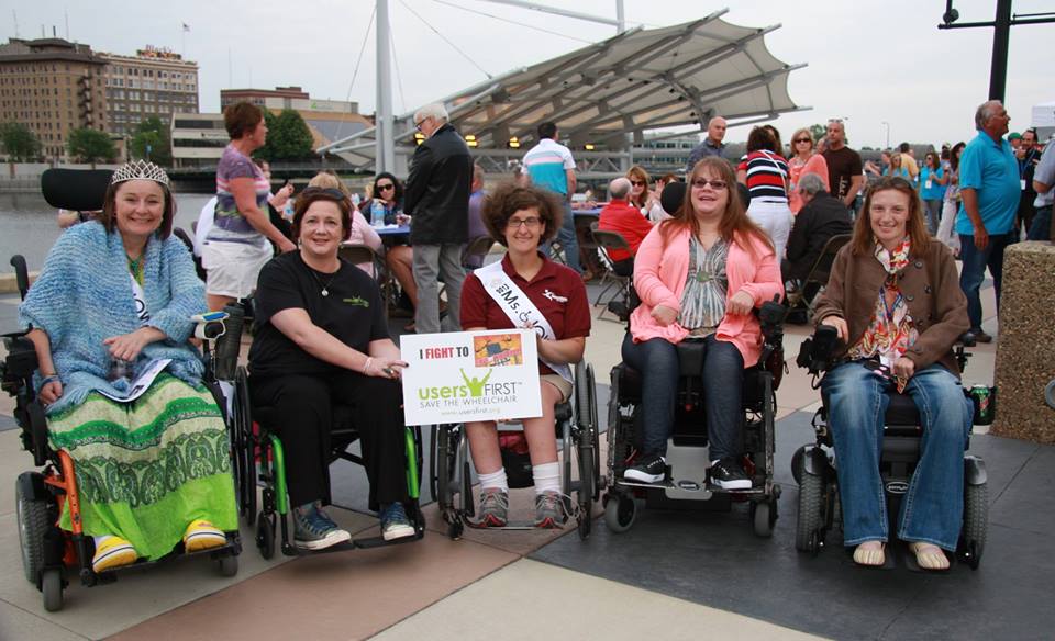 group of advocates who use wheelchairs