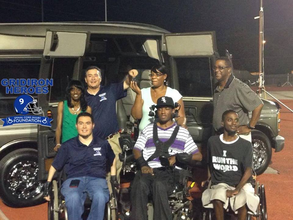 gridiron heroes presents accessible van to family