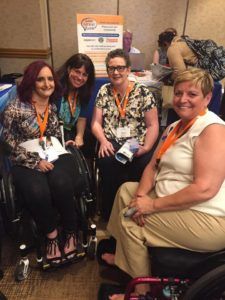 disability advocates at united spinal association's roll on capitol hill conference