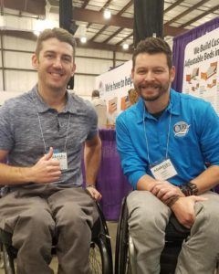two guys in wheelchairs at abilities expo