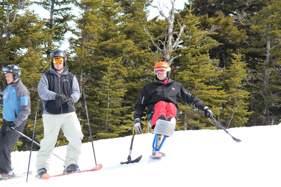 Chris credits his love of adaptive skiing to his friend, Jay, who helped him discover the sport.
