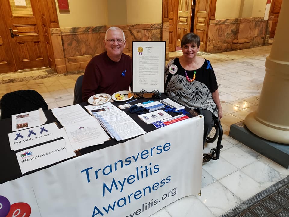 Today, Kim educates people on the nuances of Transverse Myelitis to help others who are on the same journey with the condition.