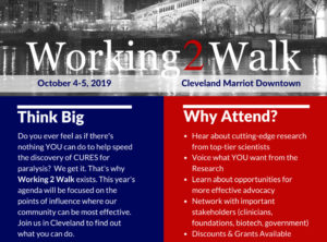 working2walk 2019 conference flyer