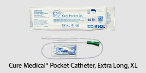 Cure Medical® Pocket Catheter, Extra Long, XL - M14XL