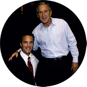 Andrew Houghton and President Bush